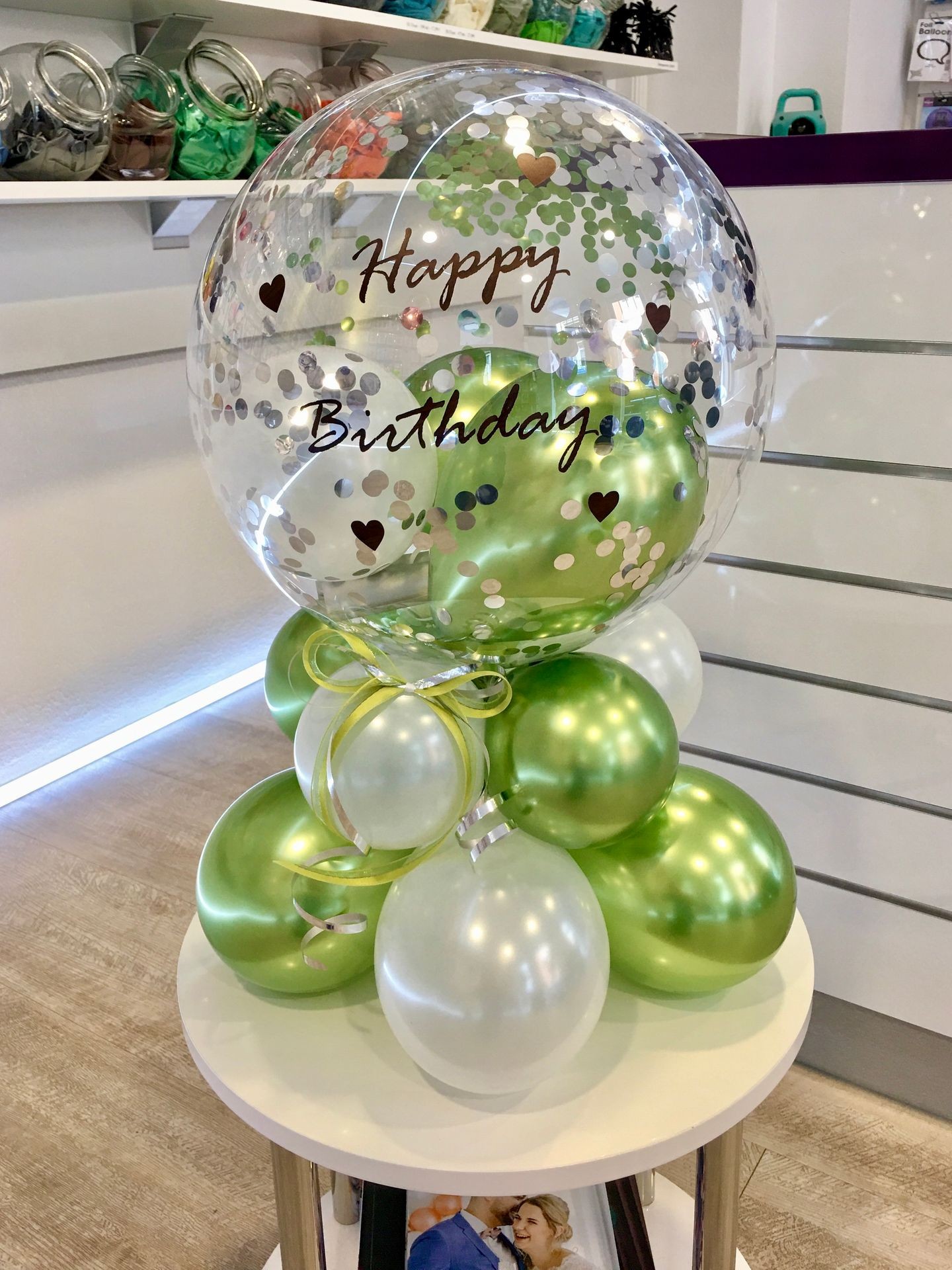 Geschenk im Ballon zum Geburtstag